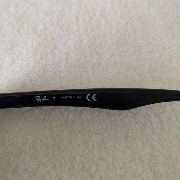 RAY BAN RB5279 2000 Black Mens Rectangle Full Rim Eyeglasses 55-18-145 - Picture 7 of 12